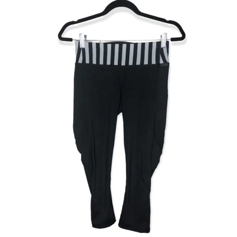 Lululemon Cropped Leggings Water Bound Size 4